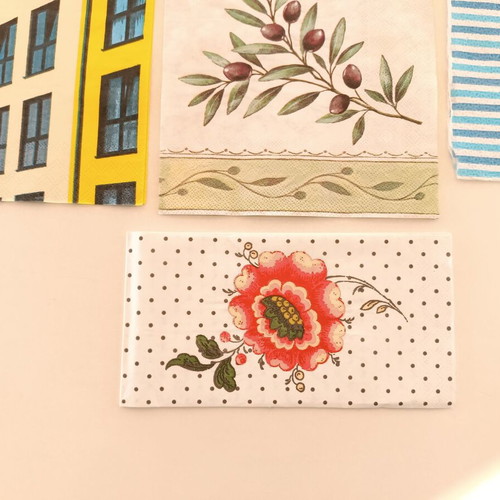Collection of 7 new napkins for crafts and decoupage