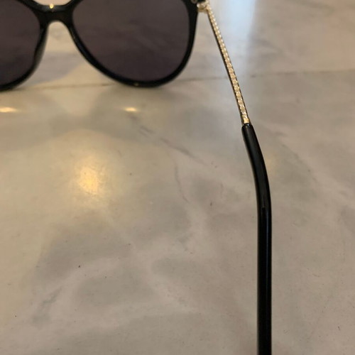 Celestino sunglasses used, black with gold arms
