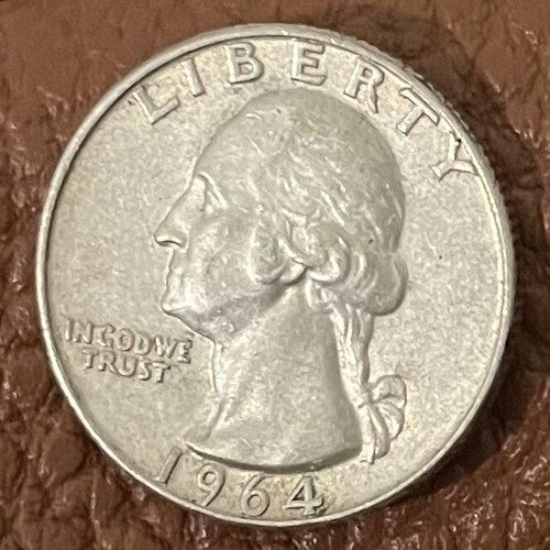 1964 Rare Quarter Dollar με σφραγίδα D σαν καινούργιο, ασήμι