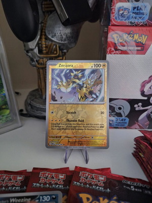Zeraora Reverse Holo Pokemon card mint condition