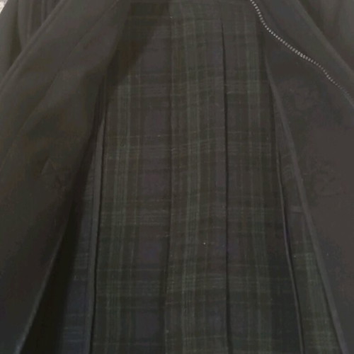 Pull& Bear coat used, dark blue with checkered lining