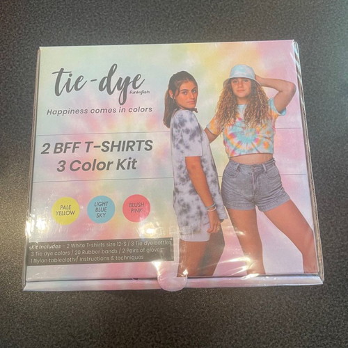 Tie-dye kids t-shirt set with 3 colors new