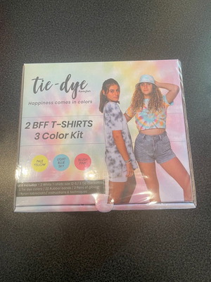 Tie-dye kids t-shirt set with 3 colors new