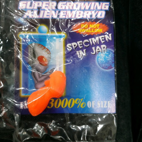 Super Growing Alien Embryo new, specimen in jar