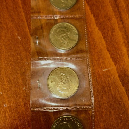 Drachmas and foreign coins used, pack with 50 drachmas and others