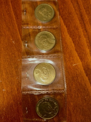 Drachmas and foreign coins used, pack with 50 drachmas and others