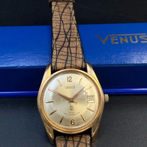 Venus Routemaster Automatic wristwatch, 41 jewels, 60s vintage