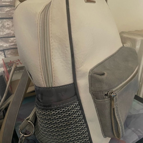 Doca backpack used, white and grey