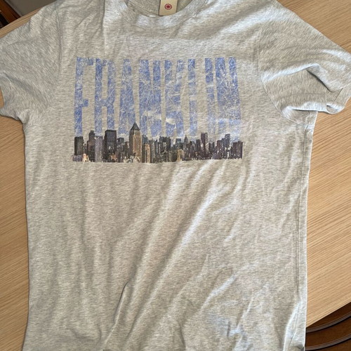 Franklin & Marshall T-shirt like new, gray, size M