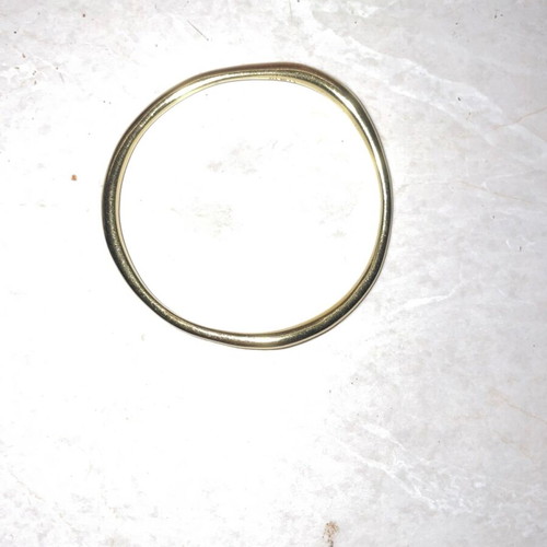 Pandora irregular shaped bangle bracelet, gold tone, size S