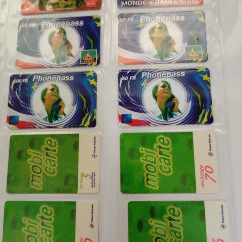 International phone card collection used, 52 cards from 90s-00s