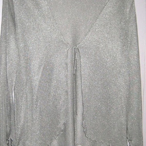 Esti elegant blouse silver like new, size M