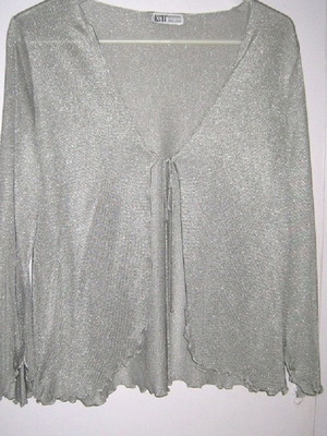 Esti elegant blouse silver like new, size M