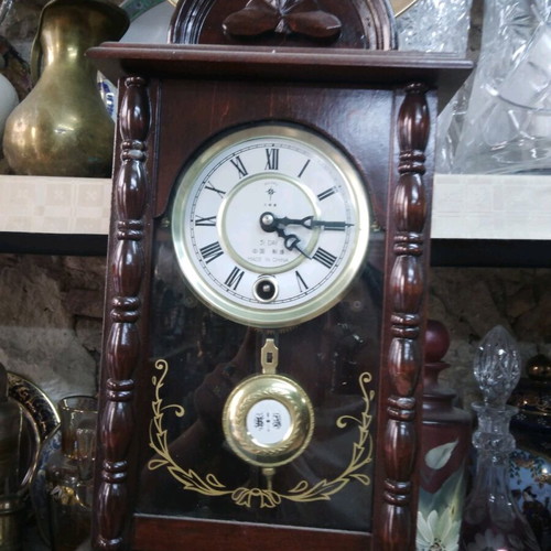 Old Chinese wall clock like new