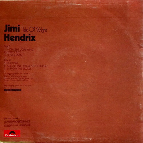 Jimi Hendrix Isle Of Wight vinyl record used, rock