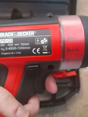 Black&Decker Κρουστικό Δραπανοκατσάβιδο Μπαταρίας 12V Σετ με 2 Μπαταρίες Καινούργιο