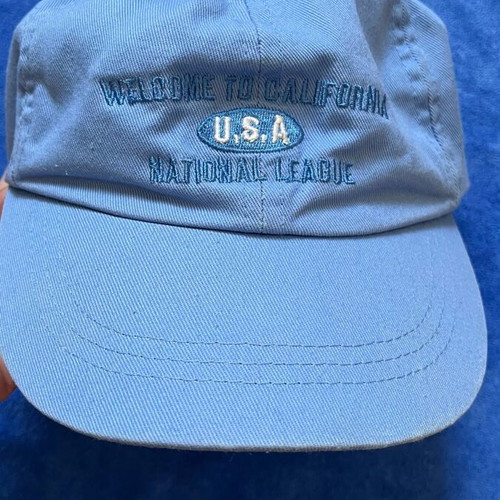 Zara jockey hat like new, blue cotton