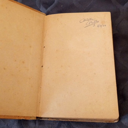 French Grammar Book 1939 used with moisture stain on cover
