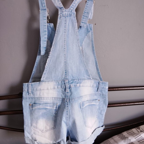 Ebita denim salopette shorts like new, blue, size XS 176 cm