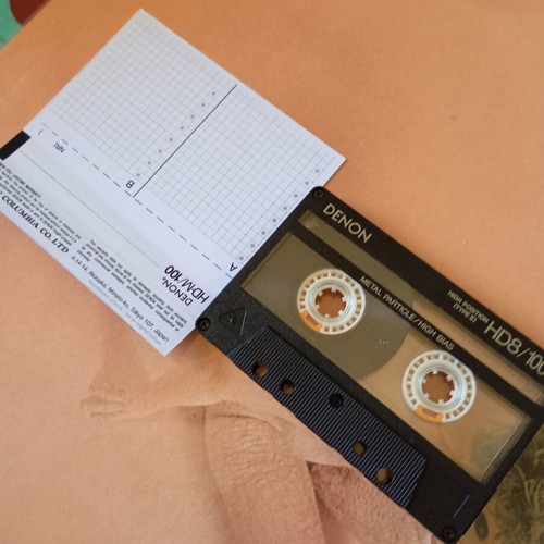 Denon HD8/100 Metal Cassette Tape used, Type IV metal bias