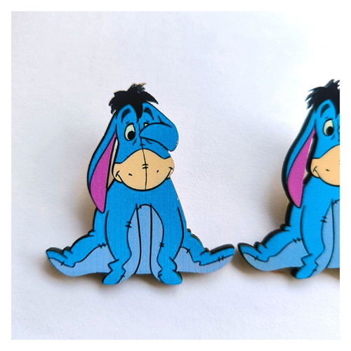 Gary earrings from Winnie The Pooh new, handmade wooden