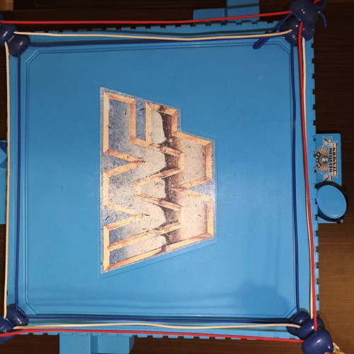 Wwf Hasbro Blue Ring and Wrestling Belt used