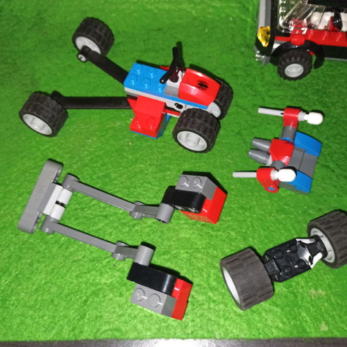 Lego authentic vehicles used from three different sets