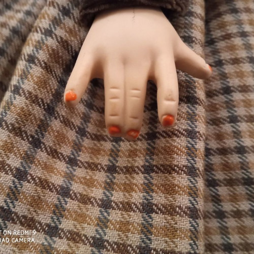 Porcelain doll new personal collection with velvet clothes