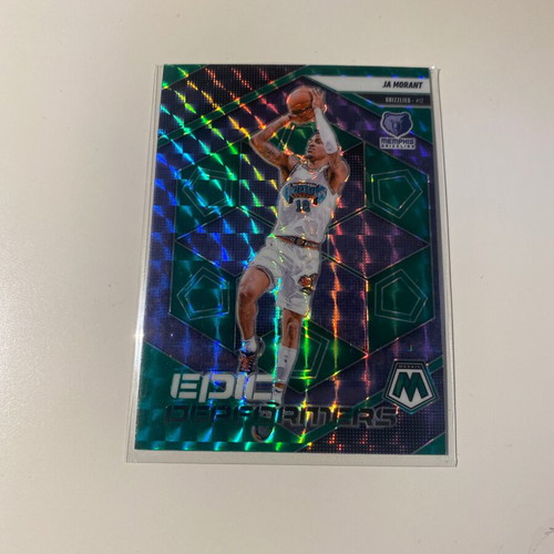 Ja Morant Epic Performance Green Mosaic Card in Good Condition