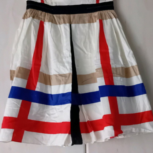 Kenneth Cole Reaction women's skirt like new, beige and blue