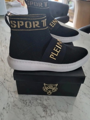 Philipp Plein Sport Sock Sneakers New Black with Gold Details