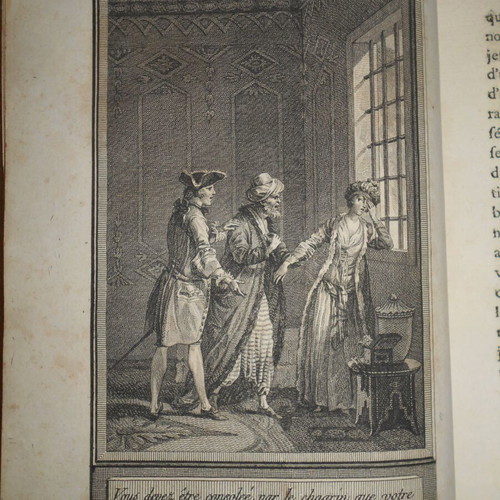 Histoire d'une Grecque book used, 18th century novel with engravings