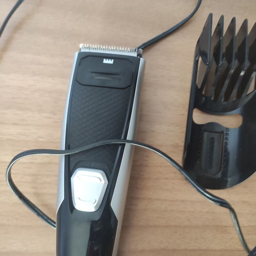 Silvercrest hair and beard clipper black/silver with accessories