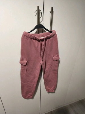 Cargo pants H&M pink like new with pockets for girls 5-6 years