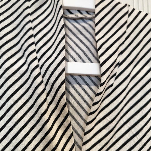 Striped elastic blouse H&M new, black and white, size L