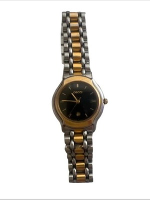 Ρολόι Gucci 8000.2 L γυναικείο σαν καινούργιο, χρυσαφί και ασημί