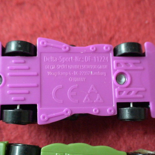 Delta Sport 1/64 Diecas set of two toy cars used, made in Germany