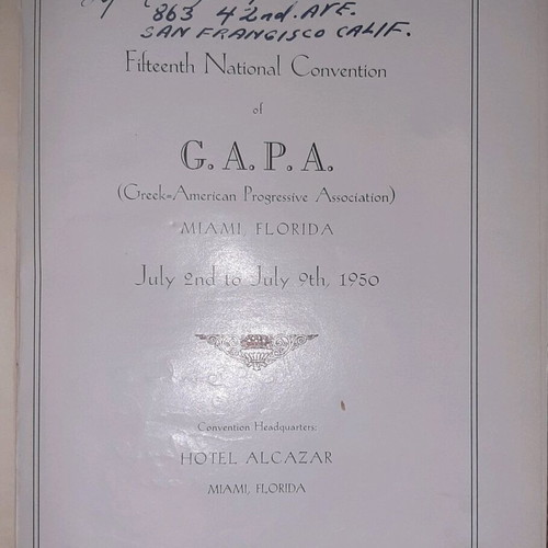 G. A. P. A. 15th National Convention Album used, English