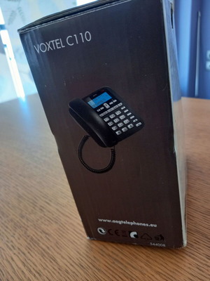 AEG Voxtel C110 corded phone with handsfree new, black