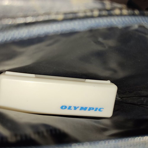 Olympic Airways collectible travel amenity kit used, 80s