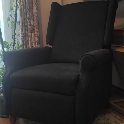Relax armchair vidaXL with heating and massage, like new, black