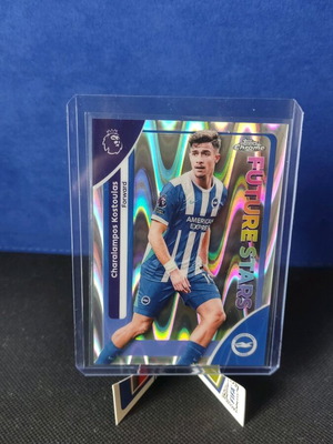 charalampos kostoulas rc future stars base and ray wave , topps chroms 2025-2026 premier league