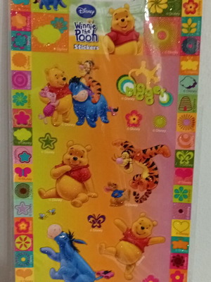 Vintage Disney Winnie the Pooh Stickers new sealed