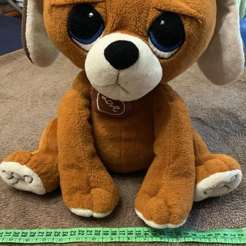 Plush Puppy Petra toys like new, large size 40x30 cm