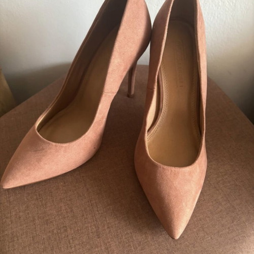High heels beige suede brand new, 10cm heel, Asos design