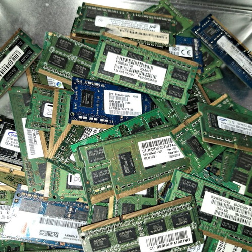 RAM modules used, over 70 for laptop and over 10 for desktop