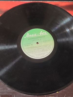 Boney M vinyl record used with scratches