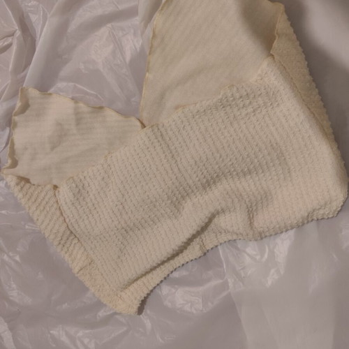 Top beige strapless tie-front like new