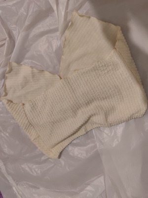 Top beige strapless tie-front like new