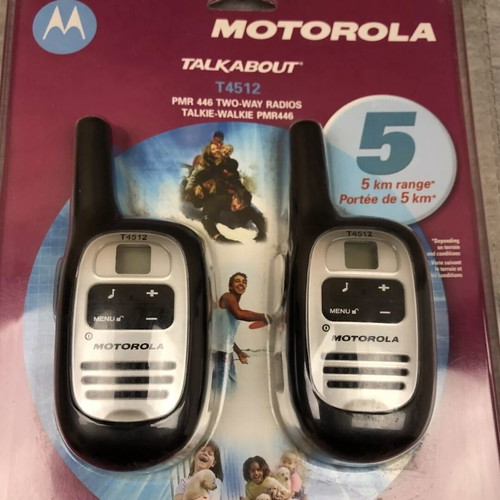 Motorola PMR 446 two way radio new with 5km maximum range
